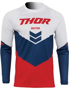 Camiseta motocross niño(a) Thor-MX 2022 Sector Chevron rojo/azul XXS 2912-2039