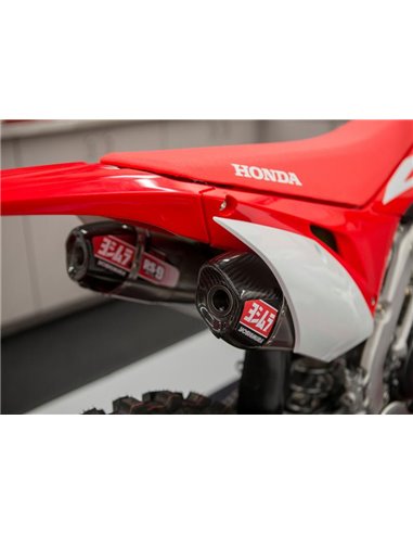 Ligne d'échappement complète Yoshimura Signature RS-9T, titane, avec embout en fibre de carbone, Honda CRF450R / RX