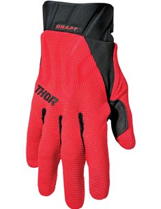 Luvas motocross Thor-MX 2022 Draft vermelho/preto XS 3330-6788