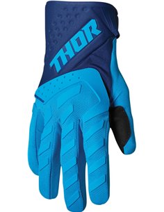 Gants moto cross Thor-MX 2022 Spectrum bleu/navy XS 3330-6831