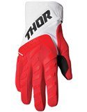 Luvas motocross Thor-MX 2022 Spectrum vermelho/branco XS 3330-6837
