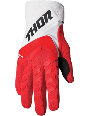 Gants moto cross Thor-MX 2022 Spectrum rouge/blanc XXL 3330-6842