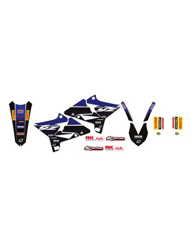 Kit Adhesivos Completos + funda asiento Blackbird Réplica YAMAHA 20 8242R10