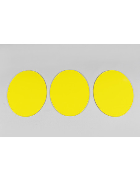 Vintage Universal Oval Number Yellow number holder front cover (3-Pack) UFO-Plast ME08049-D
