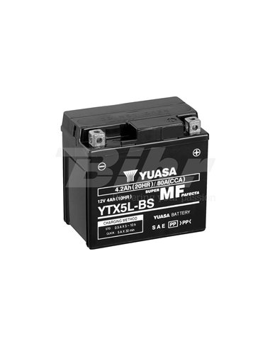 Bateria Combipack Yuasa YTX5L-BS (com eletrólito)