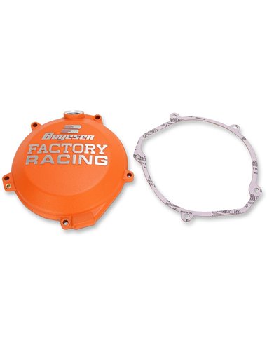 Couvercle d'embrayage FACTORY RACING  ALUMINUM CUSTOM Powder-Coated orange CC44CO