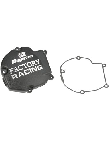 Tapa de encendido de aluminio Boyesen Factory Racing color negro SC-11AB