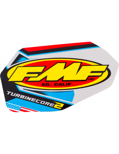 FMF Decal Logo Turbine Core 2 Patriotic Vinyl 012699