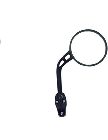 Espelho de guiador para guiador de 22 mm (7-8 ") direito preto UFO-Plast AC01995