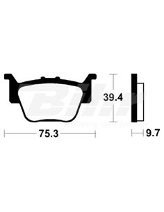 Tecnium MO313 Sintered Brake Pads Position: Front