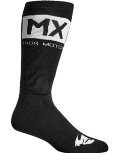 Sock Mx Solid Bk/Wh 10-13 THOR-MX 2023 3431-0676