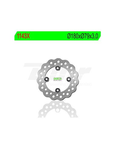 NG wavy brake disc 1143X Ø180 x Ø79 x 3 Position: Front / rear