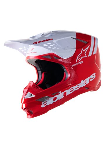 Motocross helmet Sm8 Rad2 Rd/W Gl Lg Alpinestars 8301423-3012-L