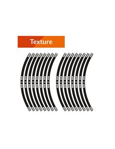 Adhesivos protextores de llanta ALGIS ARROWS texture negro