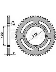 PBR steel ring gear 50 teeth pitch 428 Kawasaki KX85
