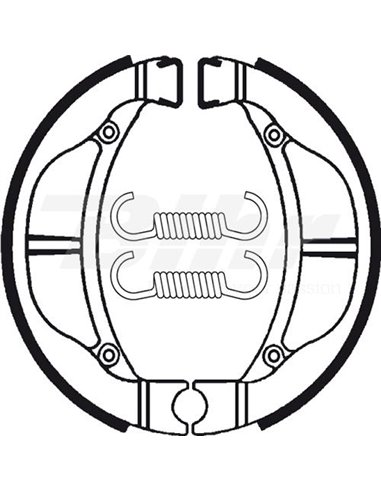 Sapatas de freio Tecnium BA093 Posição: Traseira