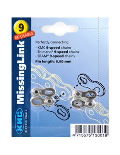 Enganche Cadena KMC 9V (6,60mm) (Blister 2uds)