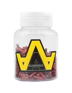 Terminal cable aluminio Ø2 Rojo