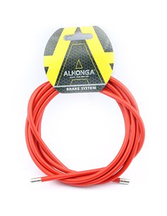 Funda cable acero laminado Ø5 Rojo 2m