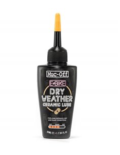 Lubricante cerámico de cadena eBike para clima seco MUC-OFF Dry Weather Ceramic Lube, 50 ml