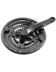 PROWHEEL Set platos y bielas de bicicleta 3X7 / 3X8 Bielas 170mm