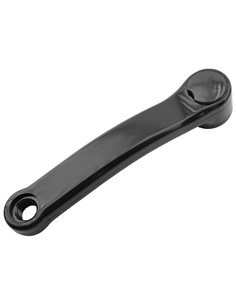 PROWHEEL Biela izquierda de bicicleta Acero negro 170mm Eje rombo