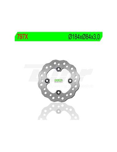 Wavy NG Brake Disc 797X Ø184 x Ø84 x 4 Position: Rear