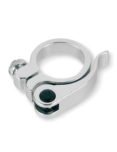 Abrazadera c/cierre rapido 34,9 mm.Plata