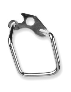 Protector cambio de bicicleta. Cromado