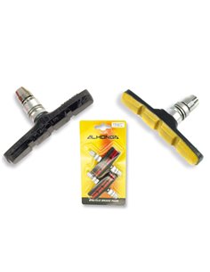 Juego de 4 zapatas V-BRAKE. Amarillo