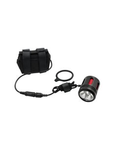 Luz delantera bicicleta LED 3000lm con batería externa recargable