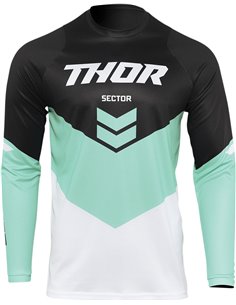 Camiseta motocross niño(a) Thor-MX 2022 Sector Chevron negro/mint XXS 2912-2033