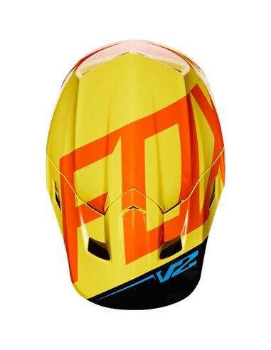 Fox V2 2018 Preme MotoCross Helmet black/yellow Size S Outlet