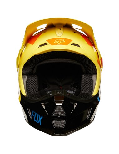 Casque MotoCross Fox V2 2018 Preme black/yellow Taille S Outlet