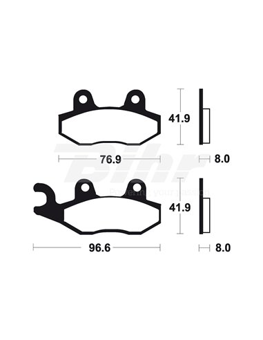 Tecnium MO111 Sintered Brake Pads Position: Front