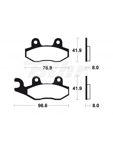 Tecnium MO111 Sintered Brake Pads Position: Front