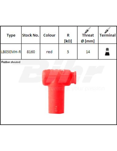 Spark plug pipe NGK LB05EMHR