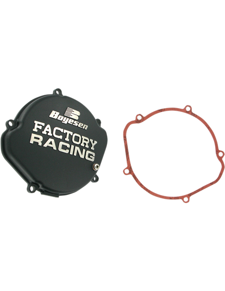 CLUTCH COVER FACTORY RACING  ALUMINUM REPLACEMENT BLACK BOYESEN CC01AB