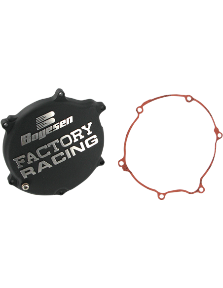 CLUTCH COVER FACTORY RACING  ALUMINUM REPLACEMENT BLACK BOYESEN CC-11AB