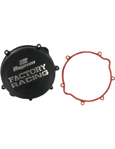 Tapa de embrague Boyesen Factory Racing color negro CC22B