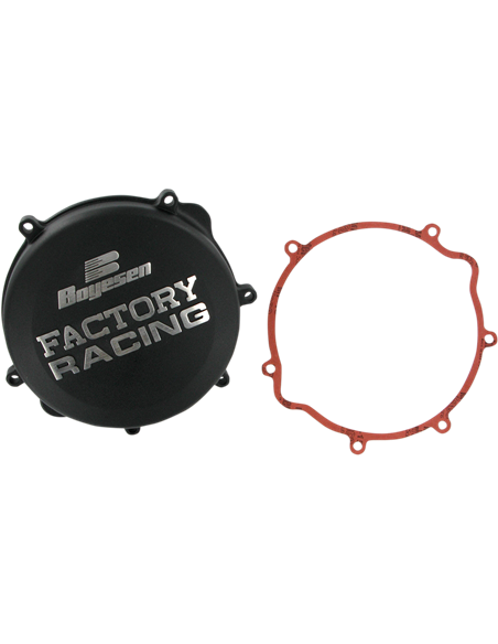 Tapa de embrague Boyesen Factory Racing color negro CC22B