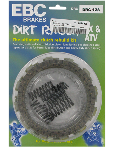 Kit de embrague completo Drc Series Offroad/Atv Cork EBC DRC101