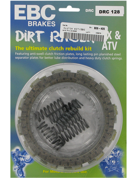 Clutch Kit Complete Drc Series Offroad/Atv Cork EBC DRC046
