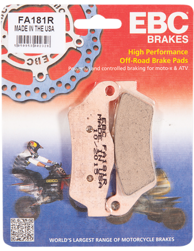 Pastillas de freno Fa-R Series Sintered Metal EBC FA181R