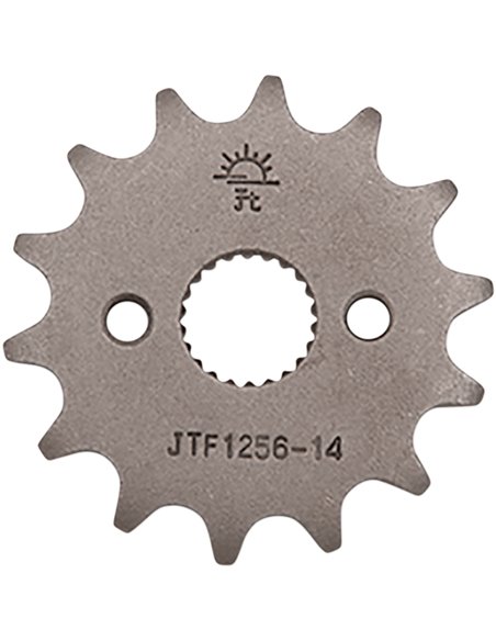 Piñón de ataque JTF1256.14  14 dientes 420 PITCH NATURAL STEEL