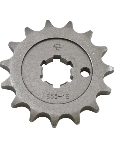 Front drive sprocket JTF555.15 15 teeth 428 PITCH NATURAL STEEL