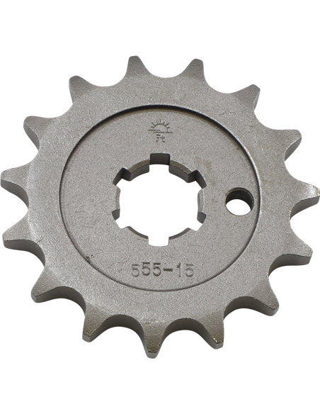 Front drive sprocket JTF555.15 15 teeth 428 PITCH NATURAL STEEL