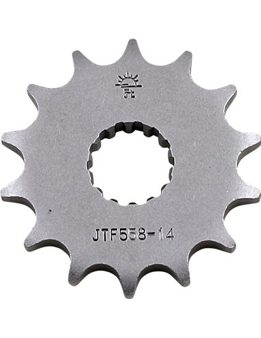 Front drive sprocket JTF558.14 14 teeth 428 PITCH NATURAL STEEL