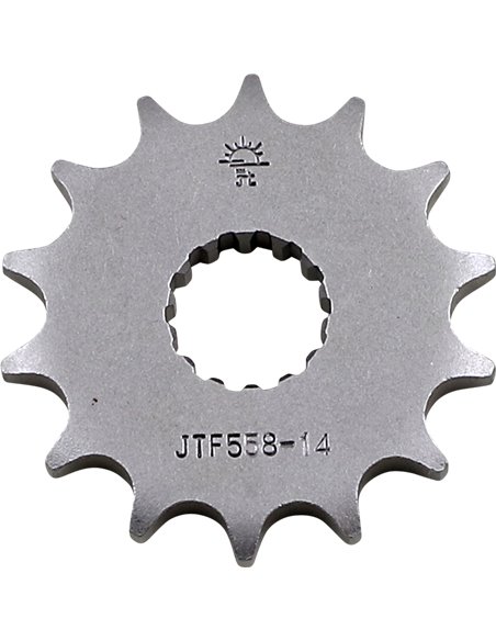 Piñón de ataque JTF558.14  14 dientes 428 PITCH NATURAL STEEL