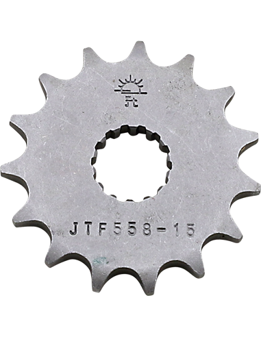 Front drive sprocket JTF558.15 15 teeth 428 PITCH NATURAL STEEL